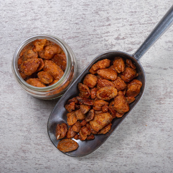 almendra confitada naranja Almendras confitadas (naranja)
