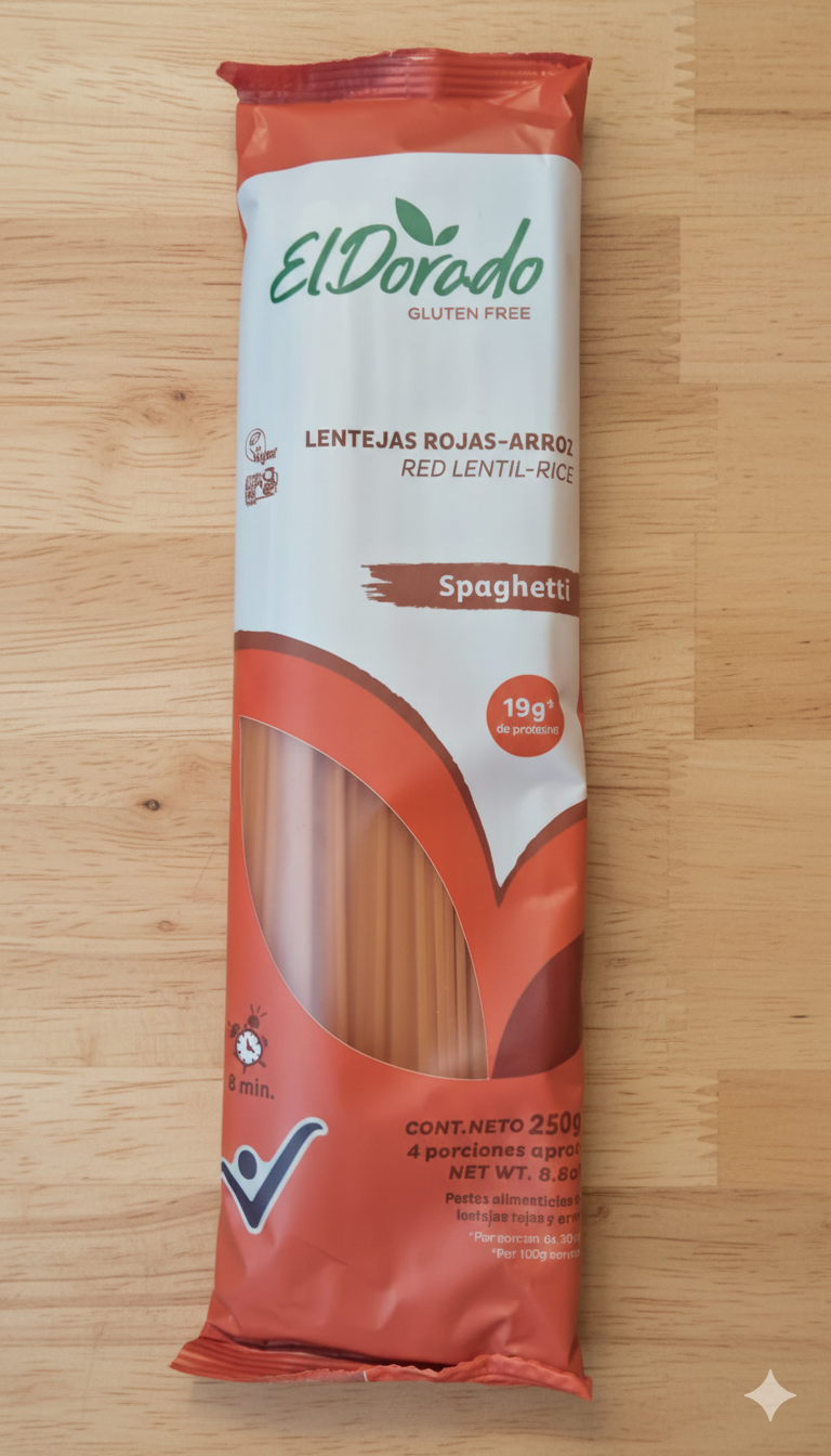 spaghetti lentejas rojas